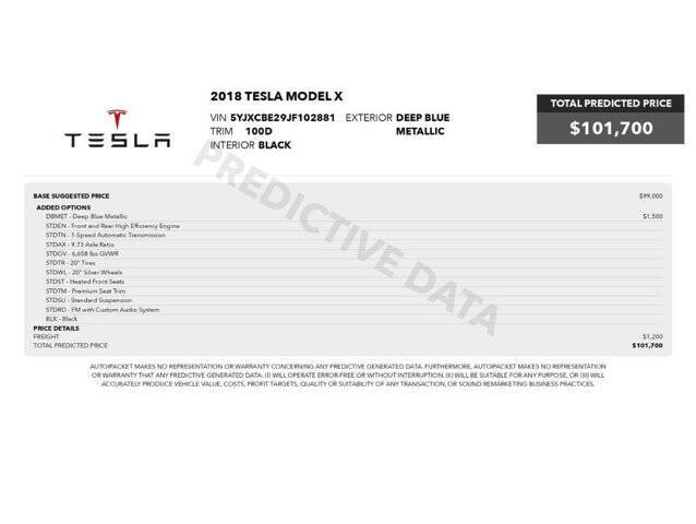 2018 Tesla Model X 100D