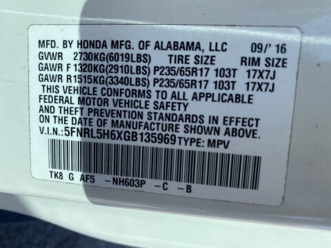 2016 Honda Odyssey EX-L