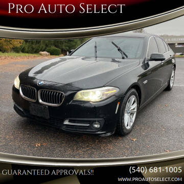 2016 BMW 5 Series for sale at Pro Auto Select in Fredericksburg VA