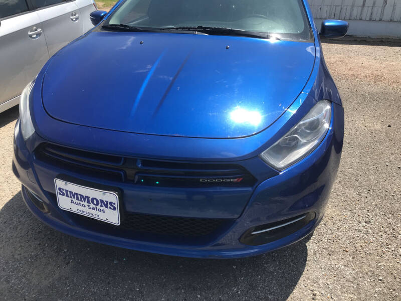 2013 Dodge Dart for sale at Simmons Auto Sales in Denison TX