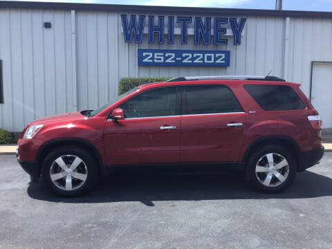 2012 GMC Acadia for sale at Whitney Motor Company in Duncan OK