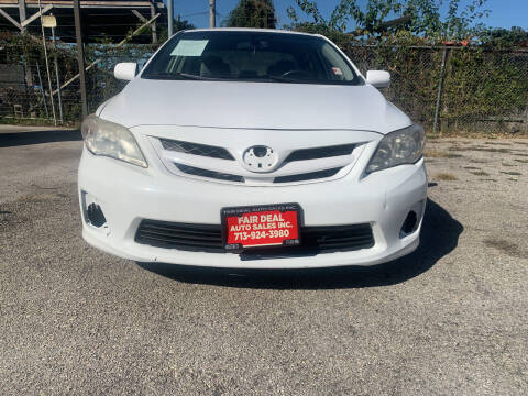 2010 Toyota Corolla for sale at FAIR DEAL AUTO SALES INC in Houston TX