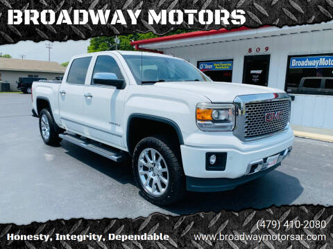 2014 GMC Sierra 1500 for sale at BROADWAY MOTORS in Van Buren AR