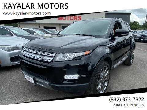 2013 Land Rover Range Rover Evoque for sale at KAYALAR MOTORS in Houston TX