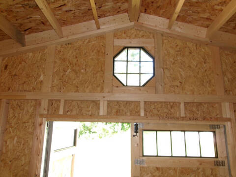 12 x 24 side gable w/7 ft walls