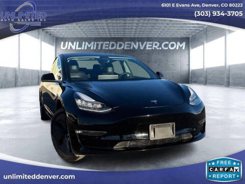 2020 Tesla Model 3 for sale at Unlimited Auto Sales in Denver CO