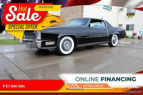 1969 Cadillac Eldorado for sale at K & L Auto Sales in Saint Paul MN