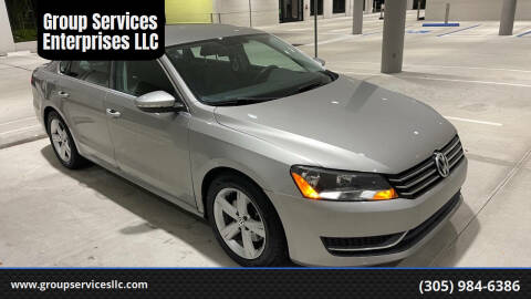 2012 Volkswagen Passat for sale at Group Services Enterprises LLC in Tampa FL