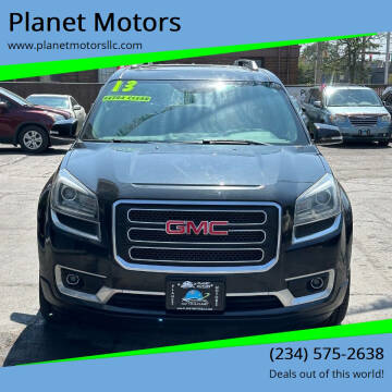 2013 GMC Acadia for sale at Planet Motors in Youngstown OH