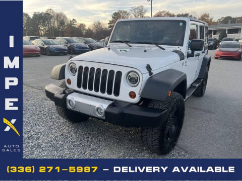 2012 Jeep Wrangler Unlimited for sale at Impex Auto Sales in Greensboro NC