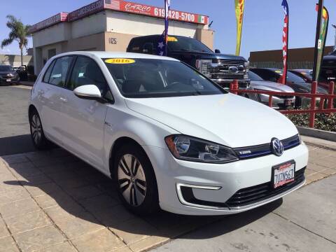 2016 Volkswagen e-Golf for sale at CARCO OF POWAY in Poway CA