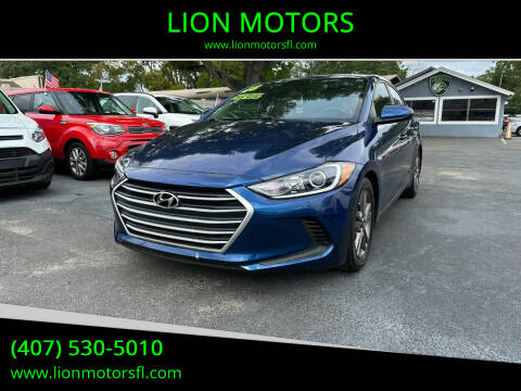 2018 Hyundai Elantra for sale at LION MOTORS in Orlando FL