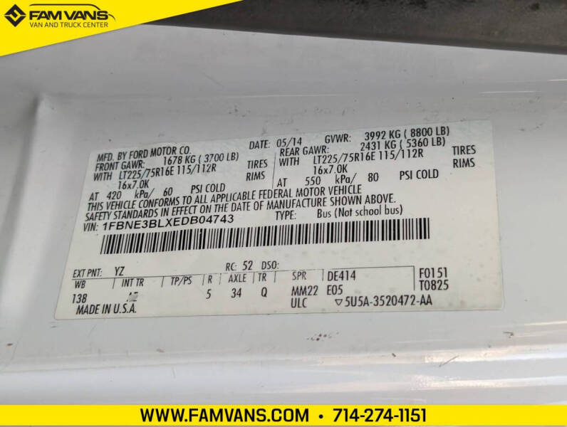 2014 Ford E-Series