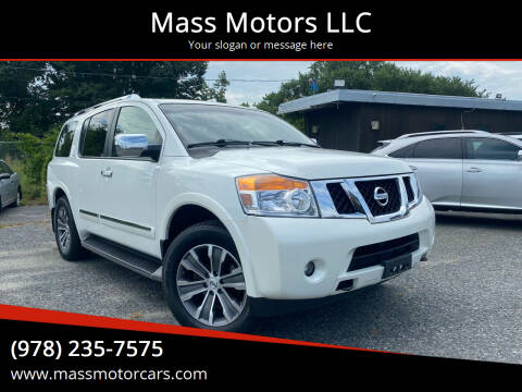 2015 Nissan Armada for sale at Mass Motors LLC in Worcester MA