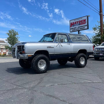1984 Dodge Ramcharger for sale at Hayden Cars in Coeur D Alene ID