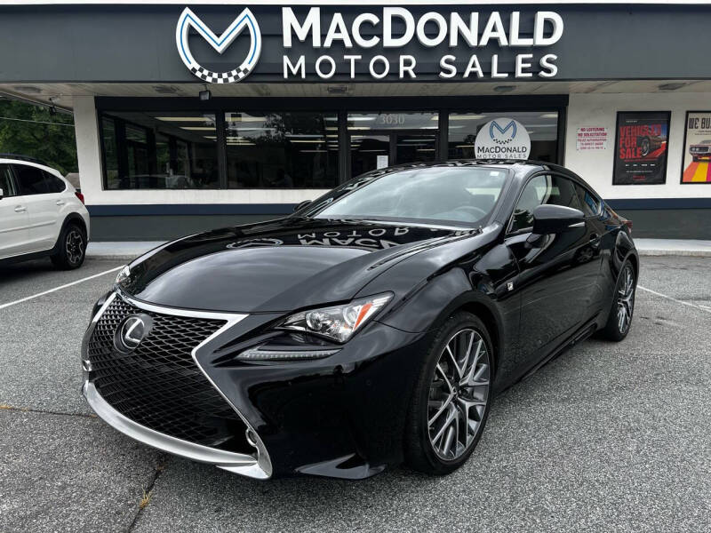 2015 Lexus RC 350 for sale at MacDonald Motor Sales in High Point NC