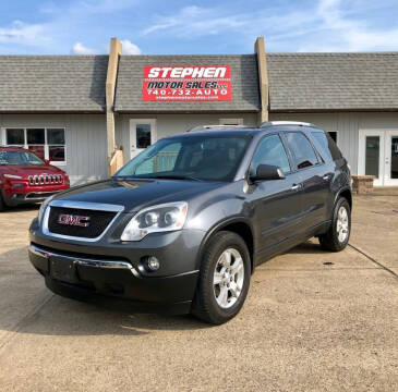 2012 GMC Acadia for sale at Stephen Motor Sales LLC in Caldwell OH