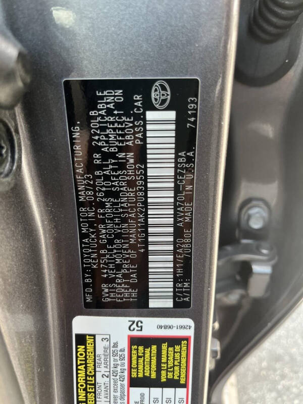 2023 Toyota Camry SE