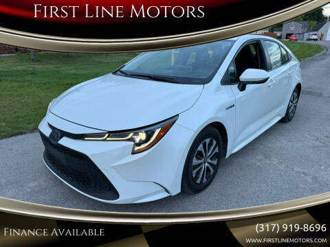 2020 Toyota Corolla Hybrid for sale at First Line Motors in Jamestown IN