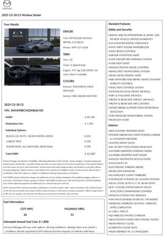 2025 Mazda CX-30 2.5 S Carbon Edition