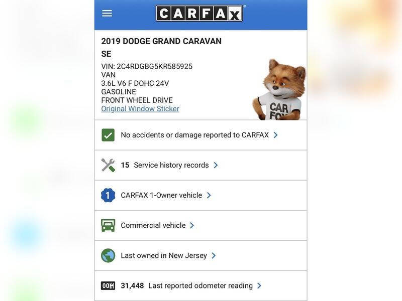 2019 Dodge Grand Caravan SE