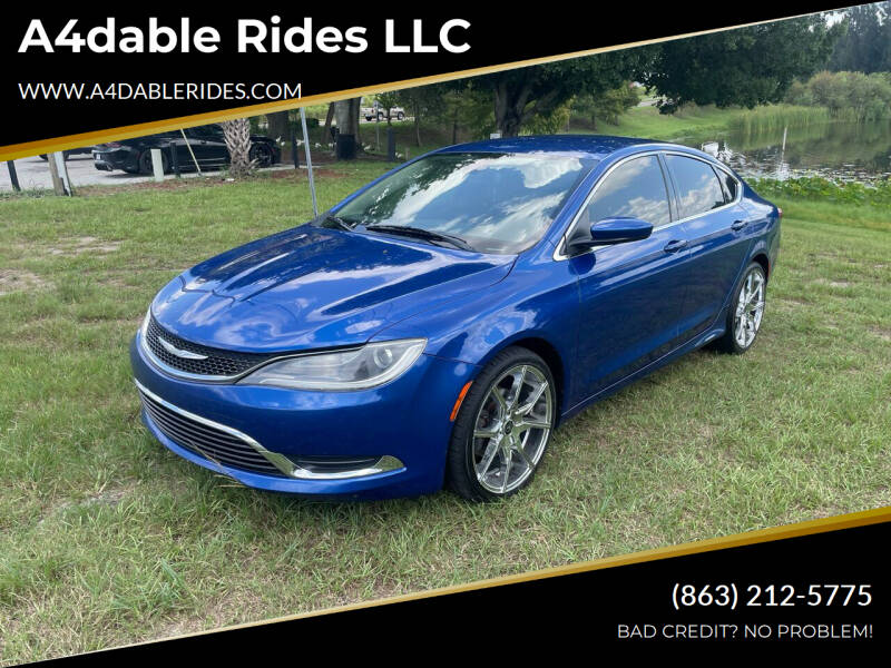 2016 Chrysler 200 for sale at A4dable Rides LLC in Haines City FL