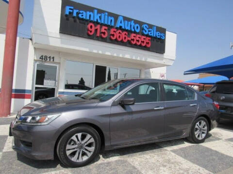 2015 Honda Accord for sale at Franklin Auto Sales in El Paso TX