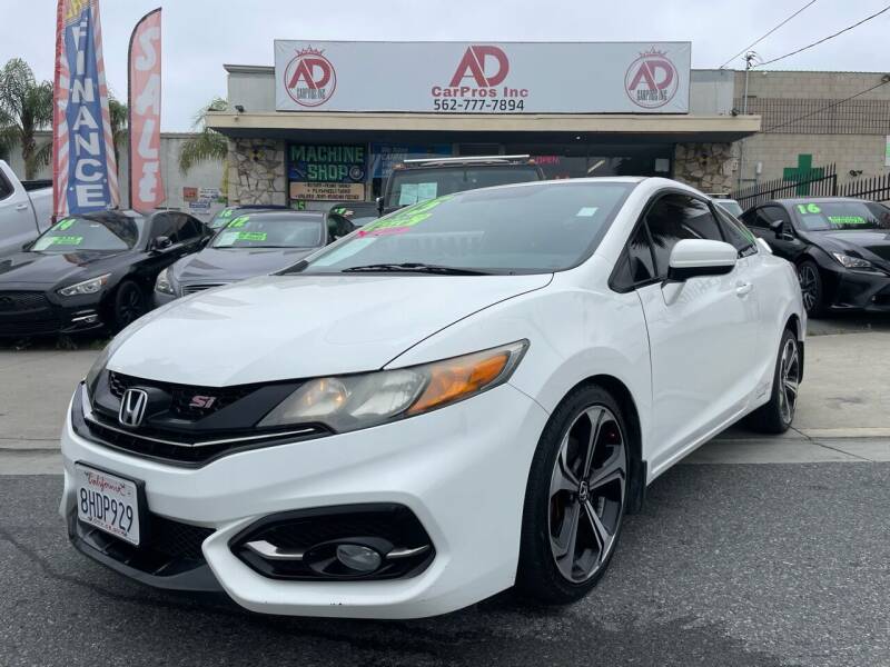 2015 Honda Civic for sale at AD CarPros, Inc - Whittier in Whittier CA