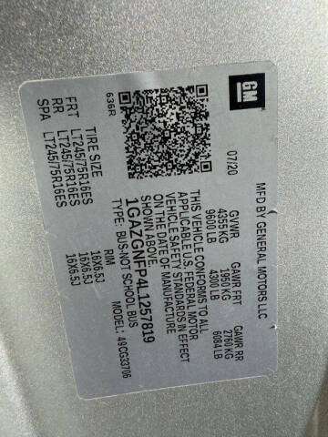 2020 Chevrolet Express LS 3500