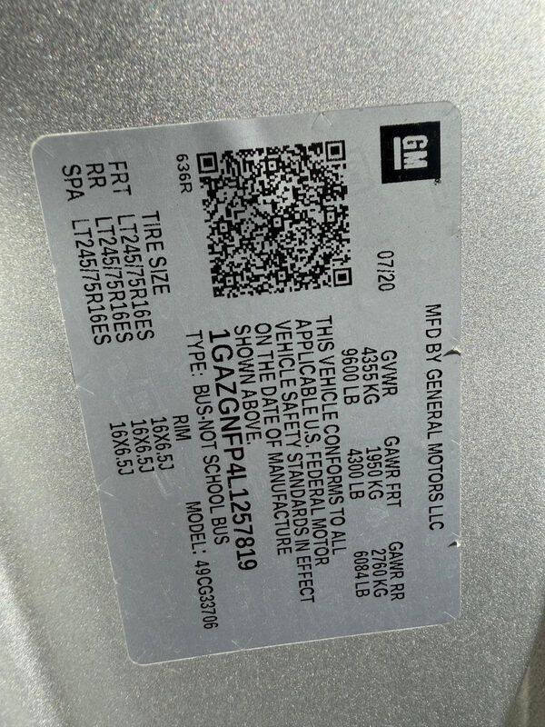 2020 Chevrolet Express LS 3500