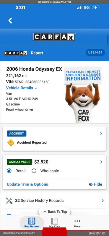 2006 Honda Odyssey EX