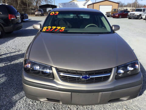 2003 Chevrolet Impala for sale at K & E Auto Sales in Ardmore AL