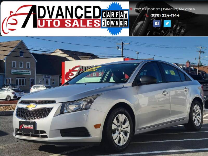 2014 Chevrolet Cruze for sale at Advanced Auto Sales in Dracut MA