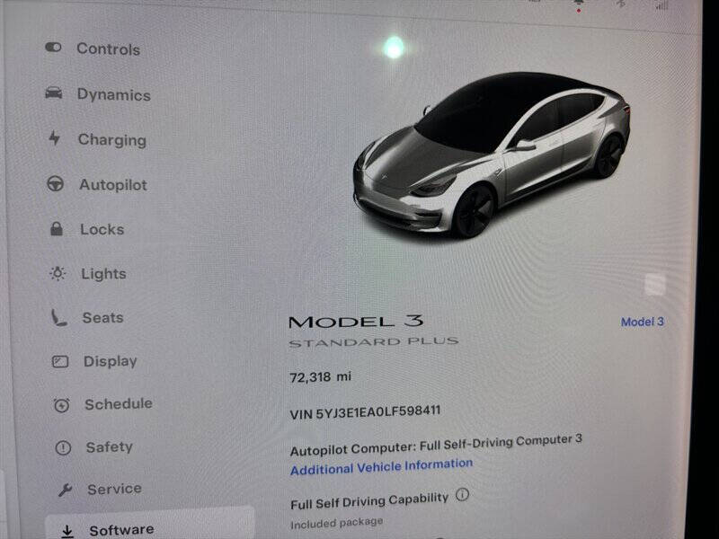 2020 Tesla Model 3 Standard Range Plus