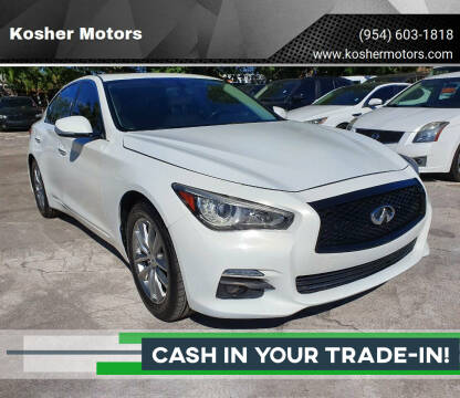2014 Infiniti Q50 for sale at Kosher Motors in Hollywood FL