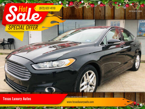 2015 Ford Fusion for sale at Texas Luxury Auto in Cedar Hill TX