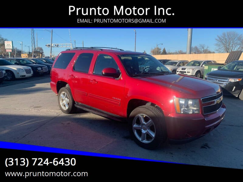 2013 Chevrolet Tahoe for sale at Prunto Motor Inc. in Dearborn MI