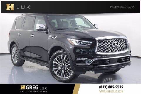 2021 Infiniti QX80 for sale at HGREG LUX EXCLUSIVE MOTORCARS in Pompano Beach FL