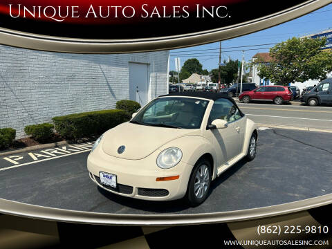 2008 Volkswagen New Beetle Convertible for sale at Unique Auto Sales Inc. in Clifton NJ