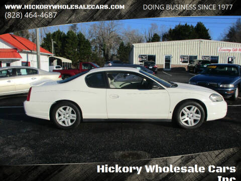 2006 Chevrolet Monte Carlo for sale at Hickory Wholesale Cars Inc in Newton NC