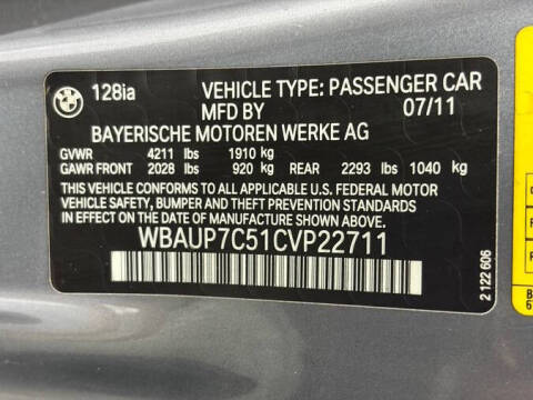 2012 BMW 1 Series 128i