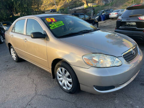2007 Toyota Corolla for sale at 1 NATION AUTO GROUP in Vista CA
