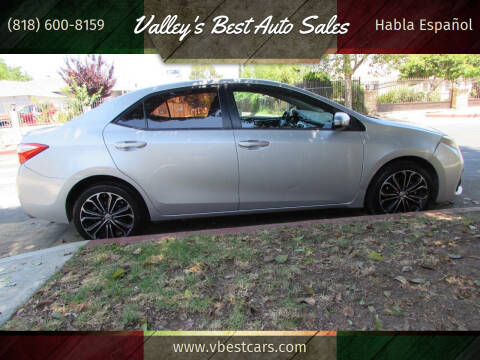 2015 Toyota Corolla for sale at Valley's Best Auto Sales in Reseda CA