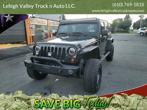2011 Jeep Wrangler Unlimited for sale at Lehigh Valley Truck n Auto LLC. in Schnecksville PA