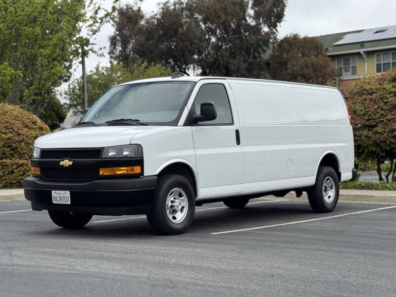 Used 2023 Chevrolet Express Cargo Work Van with VIN 1GCWGBFP7P1175243 for sale in San Bruno, CA
