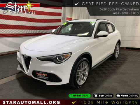 2018 Alfa Romeo Stelvio for sale at STAR AUTO MALL 512 in Bethlehem PA
