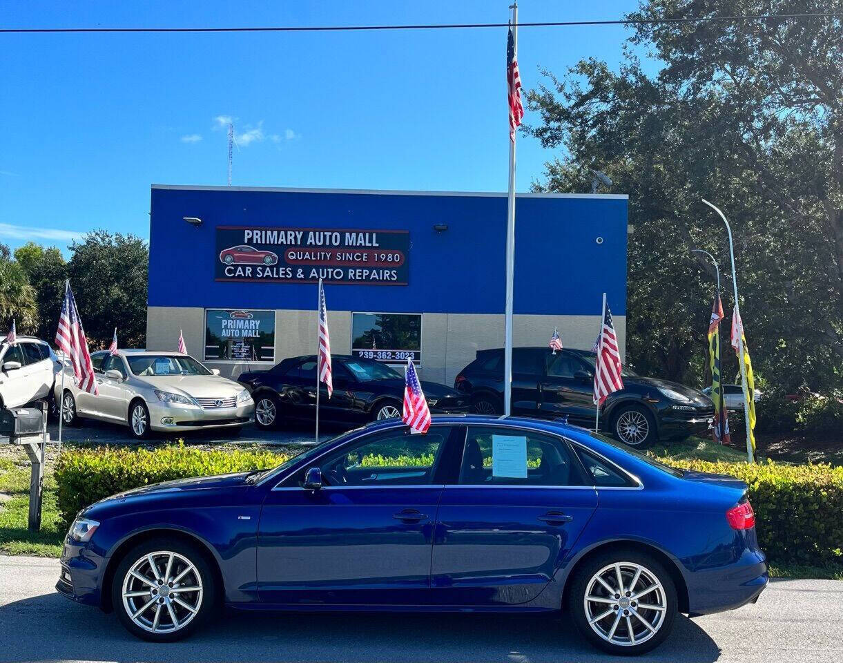 2016 Audi A4 for sale at Primary Auto Mall in Fort Myers, FL