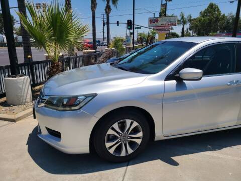 2013 Honda Accord for sale at E and M Auto Sales in Bloomington CA