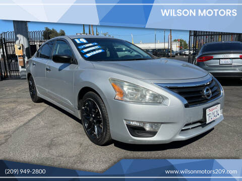2014 Nissan Altima for sale at WILSON MOTORS in Stockton CA