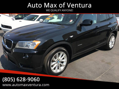 2013 BMW X3 for sale at Auto Max of Ventura in Ventura CA